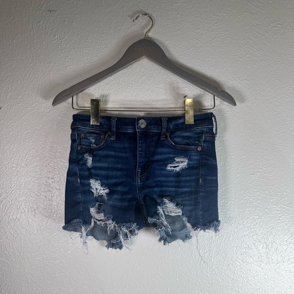 American Eagle next level stretch midi jean shorts